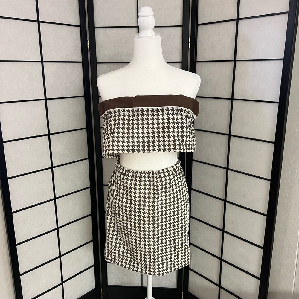 Hounds Tooth 2 piece set 🌸 - Picture 3 of 4